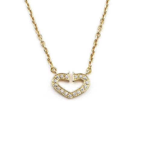 cartier necklace heart|cartier heart necklace price.